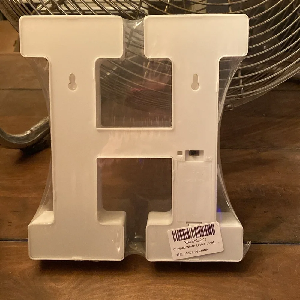 LED Light Up Letter 'H' - White